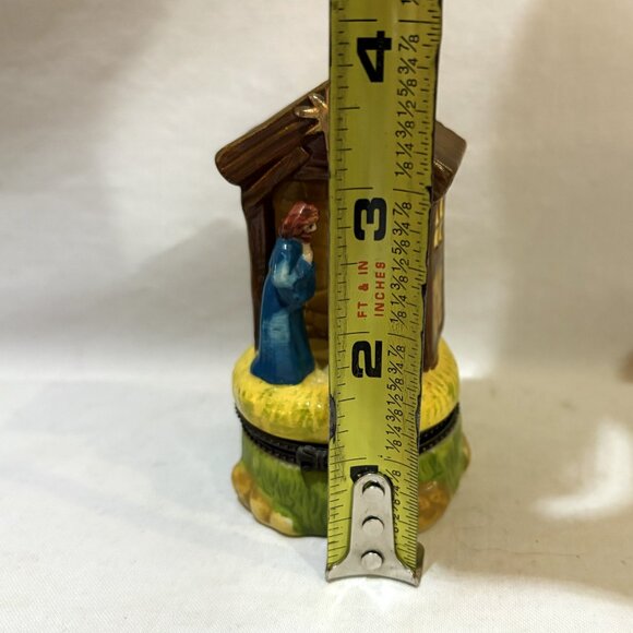 VTG Trinity Broadcasting Network Nativity Trinket Box Gold Frankincense Myrrh - Picture 2 of 9